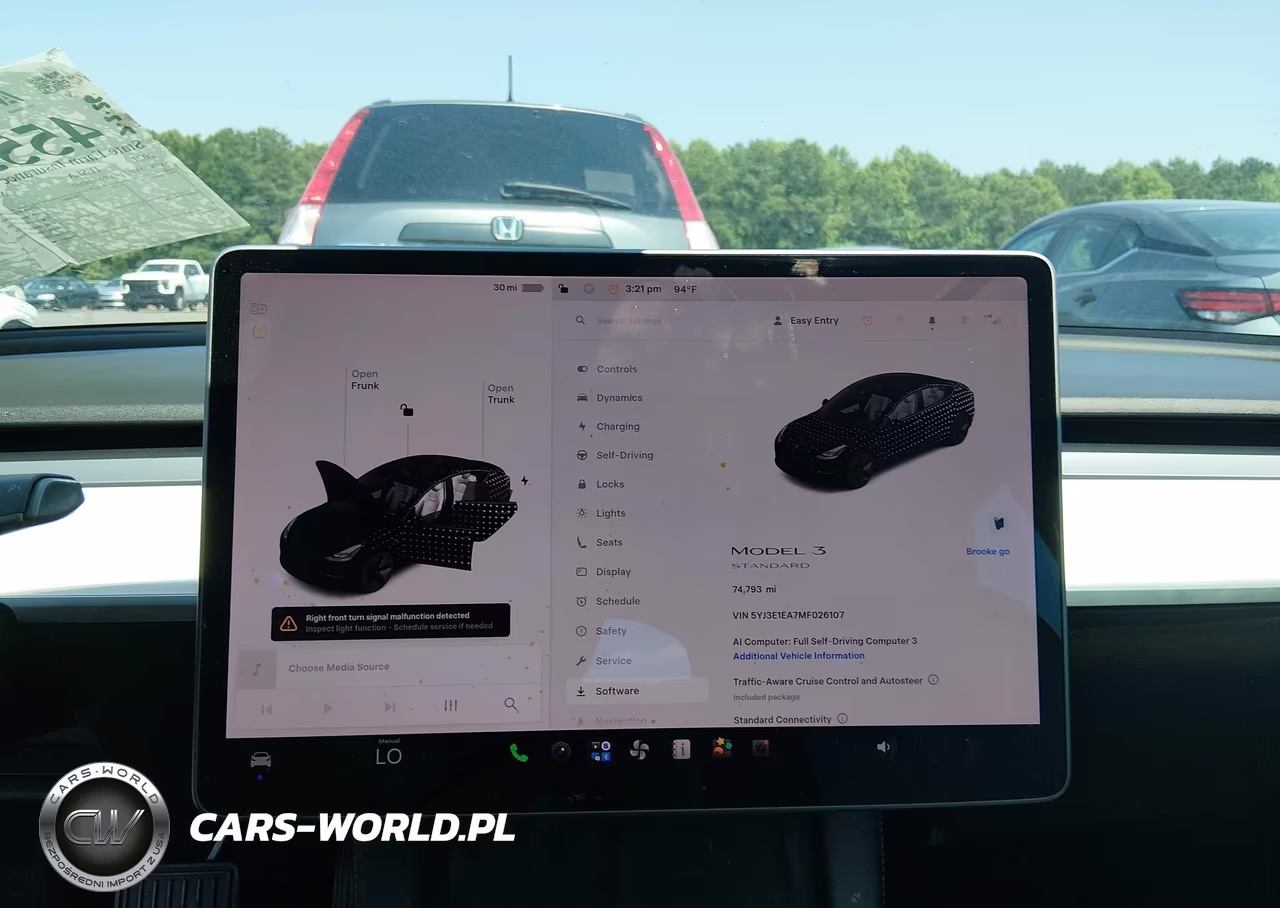 2021 Tesla Model 3 Standard Range Plus Rear-Wheel Drive VIN:5YJ3E1EA7MF026107 - 18