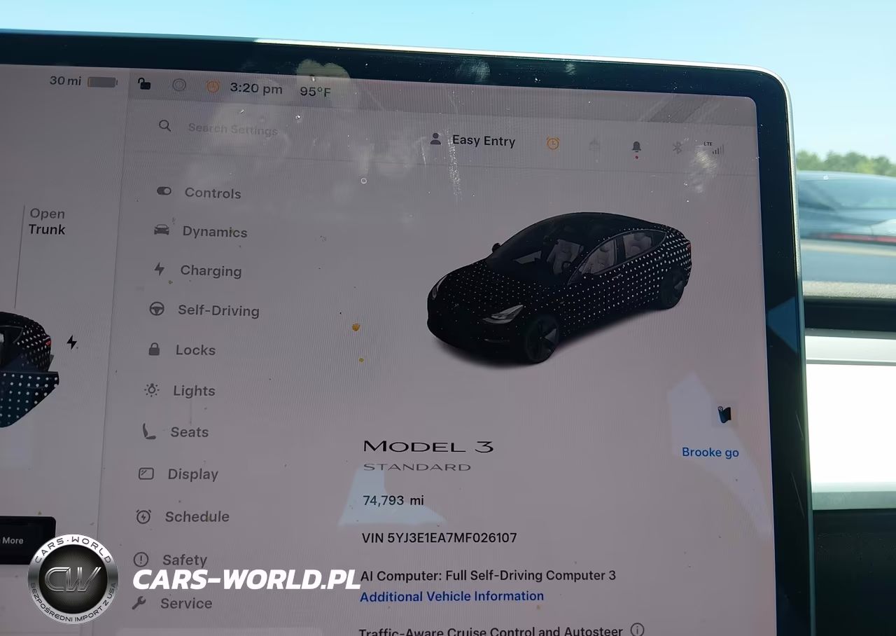 2021 Tesla Model 3 Standard Range Plus Rear-Wheel Drive VIN:5YJ3E1EA7MF026107 - 7