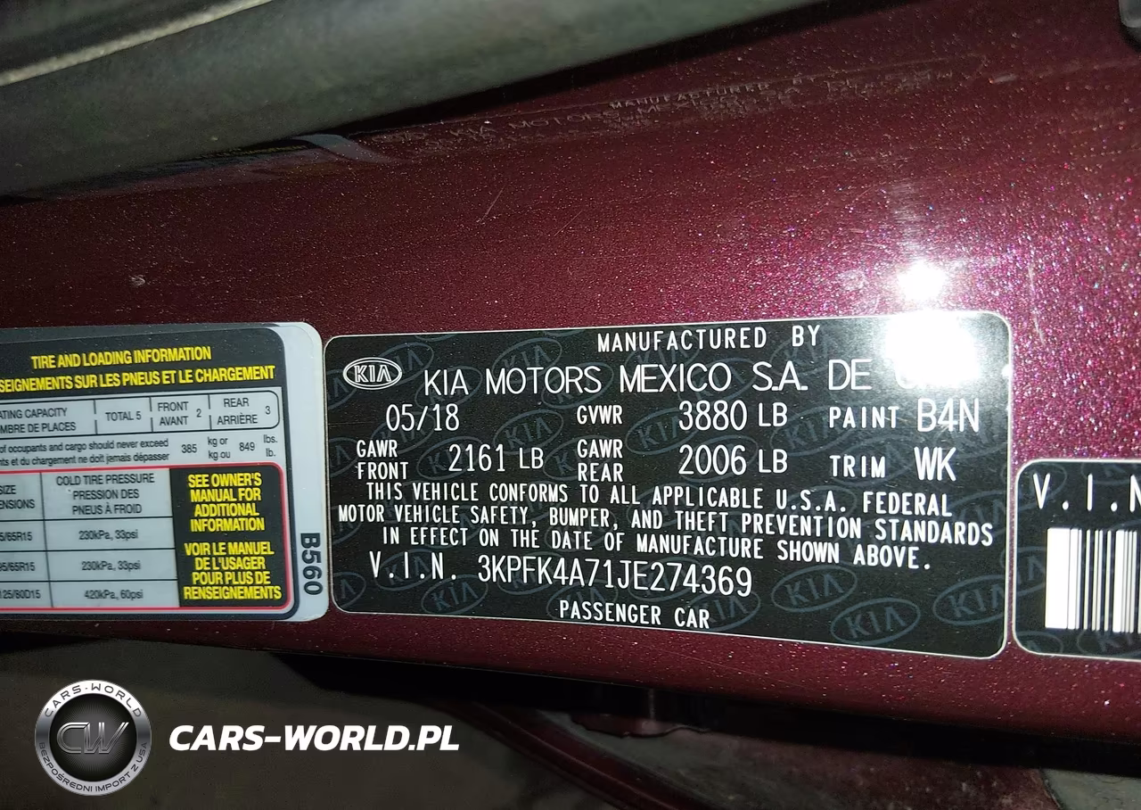2018 Kia Forte Lx VIN:3KPFK4A71JE274369 - 9