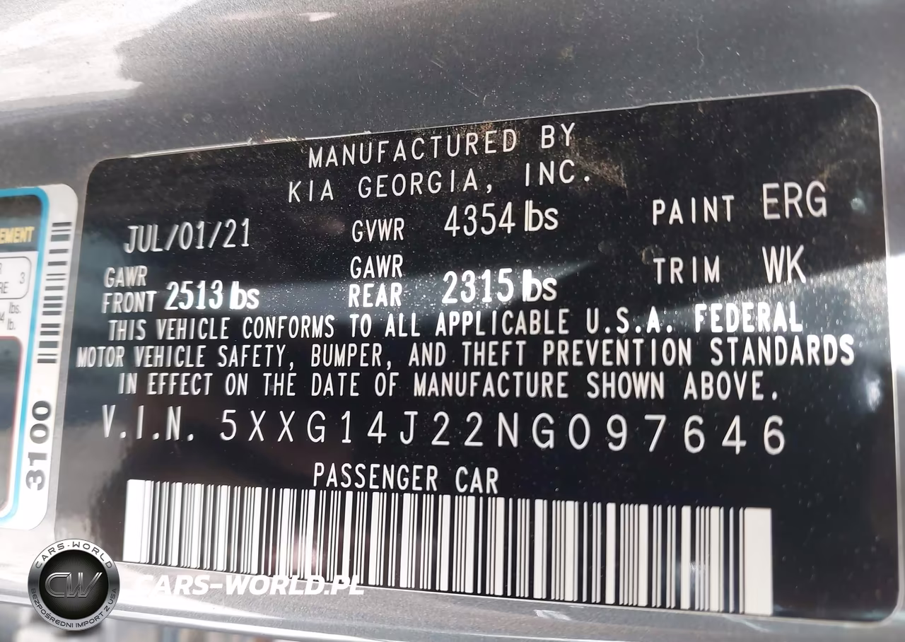 2022 Kia K5 Lxs VIN:5XXG14J22NG097646 - 9