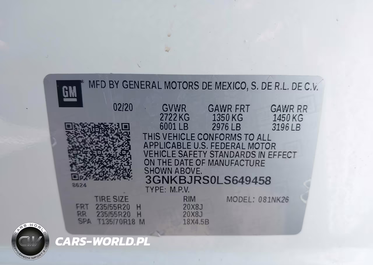 2020 Chevrolet Blazer Awd 3Lt VIN:3GNKBJRS0LS649458 - 9