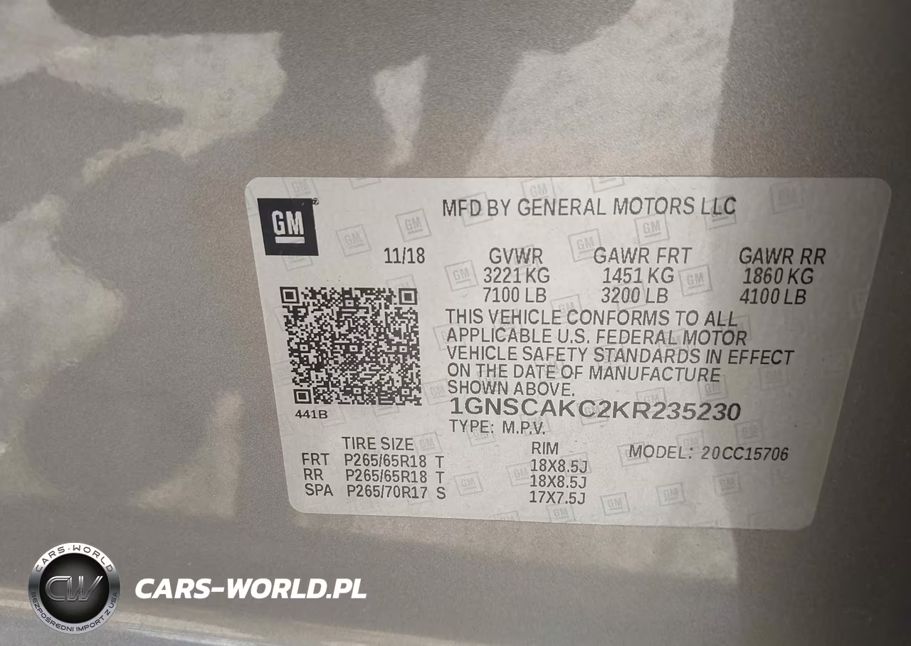 2019 Chevrolet Tahoe Ls VIN:1GNSCAKC2KR235230 - 9