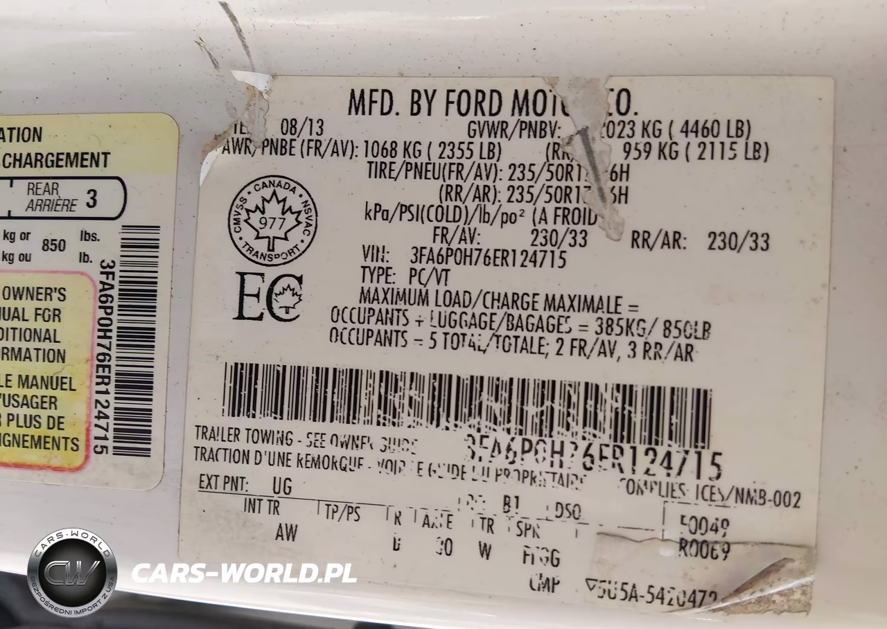 2014 Ford Fusion Se VIN:3FA6P0H76ER124715 - 9