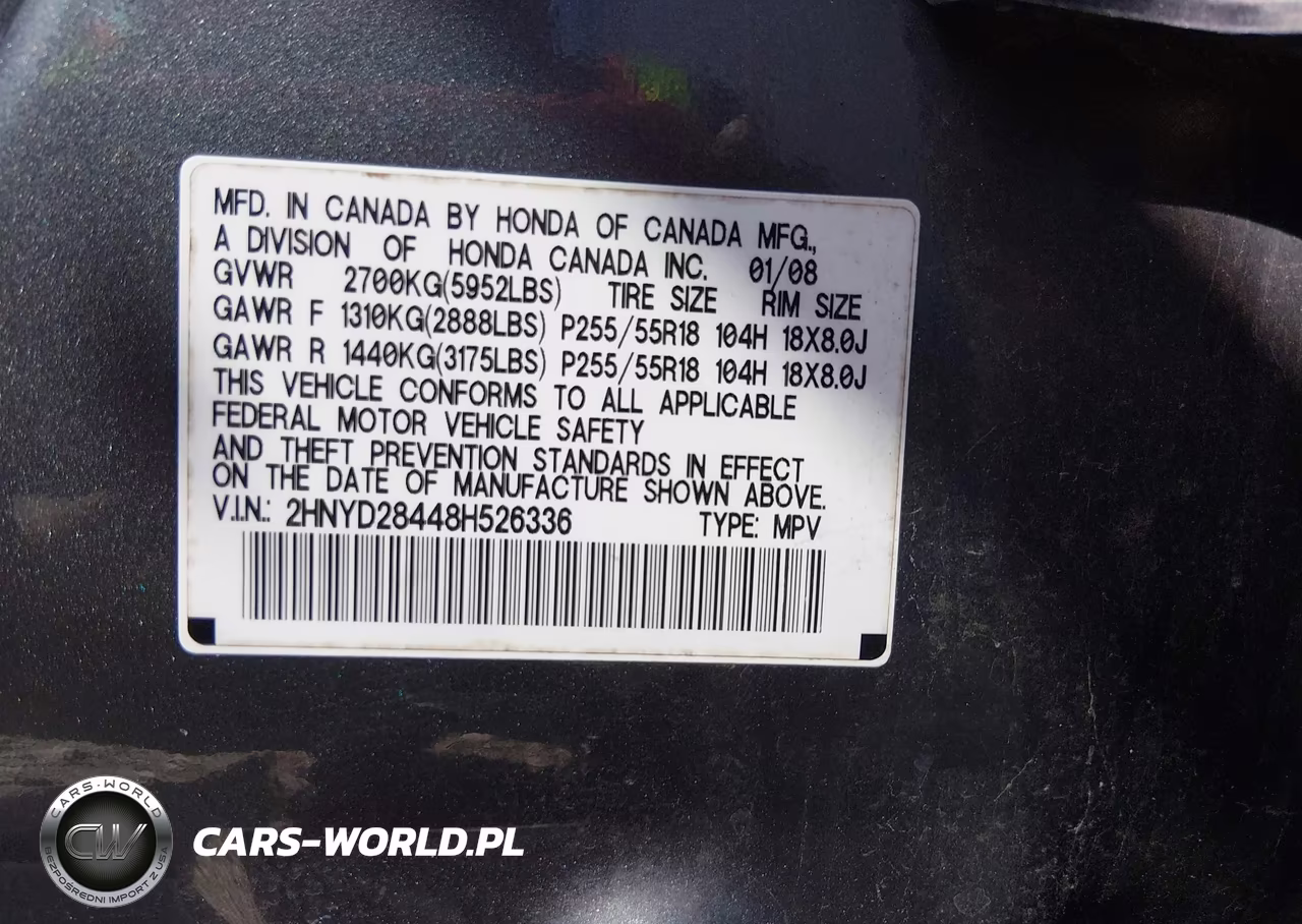 2008 Acura Mdx Technology Package VIN:2HNYD28448H526336 - 9
