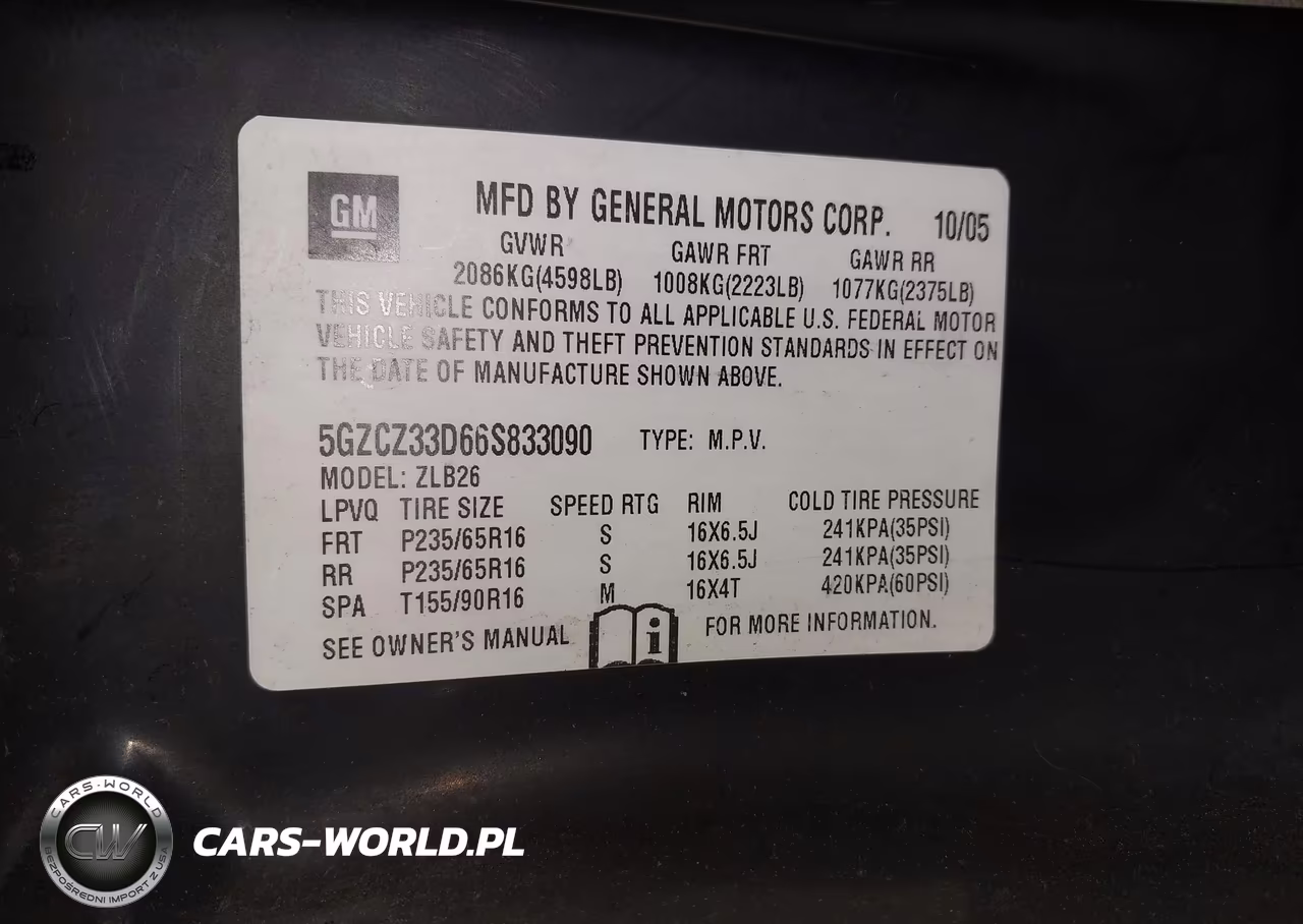 2006 Saturn Vue 4 Cyl VIN:5GZCZ33D66S833090 - 9