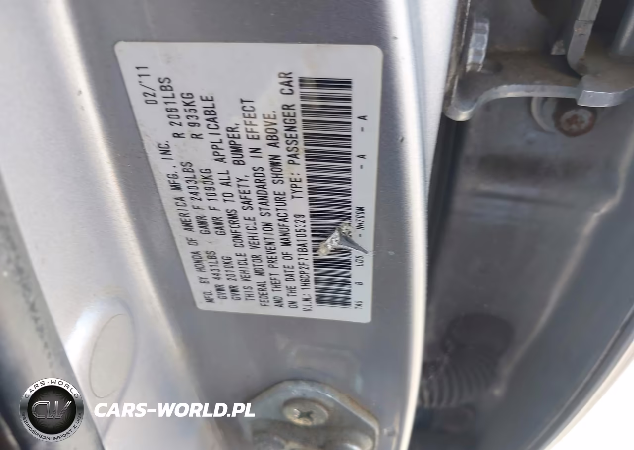 2011 Honda Accord 2.4 Ex VIN:1HGCP2F71BA105329 - 9