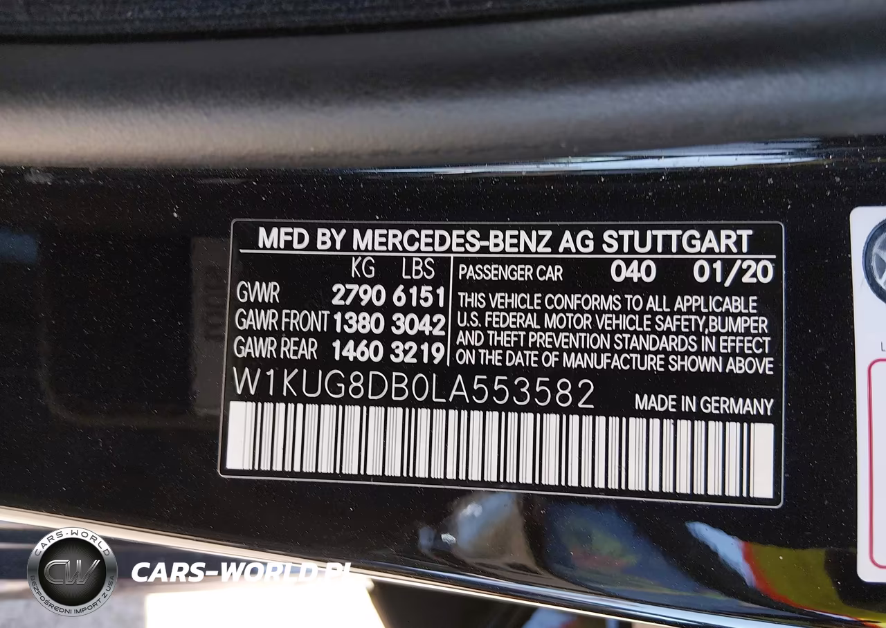 2020 Mercedes-Benz S 560 VIN:W1KUG8DB0LA553582 - 9