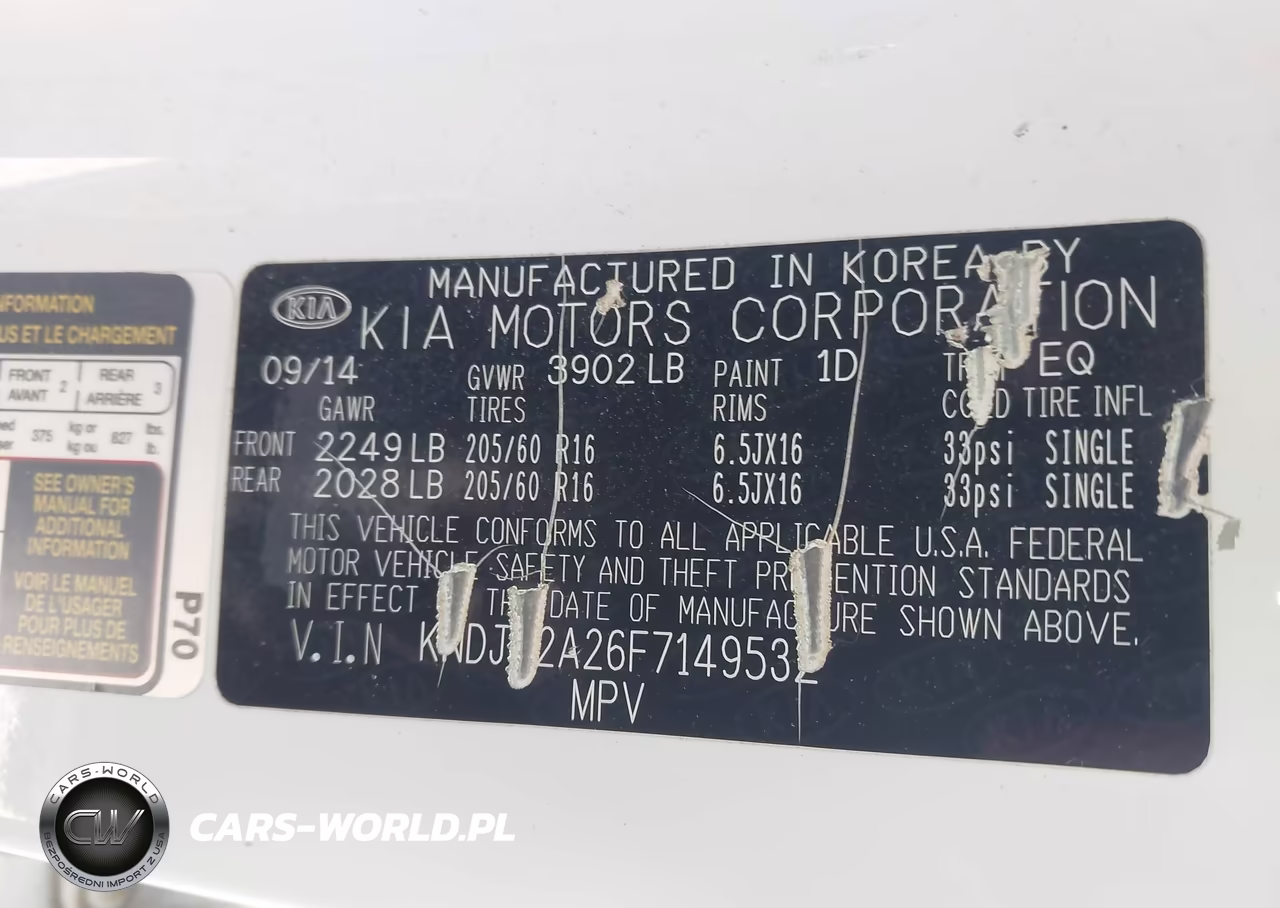 2015 Kia Soul VIN:KNDJN2A26F7149532 - 9