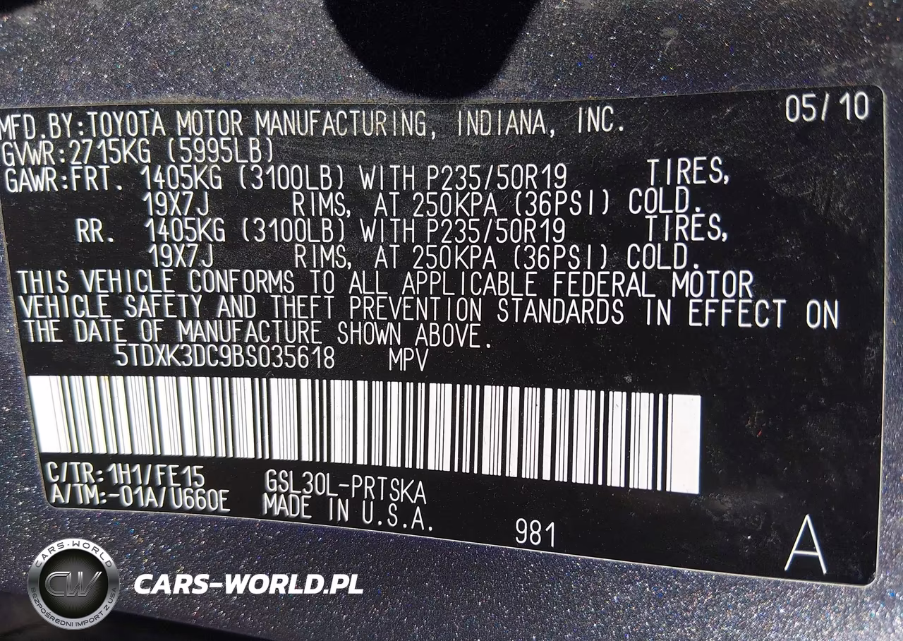2011 Toyota Sienna Se VIN:5TDXK3DC9BS035618 - 9