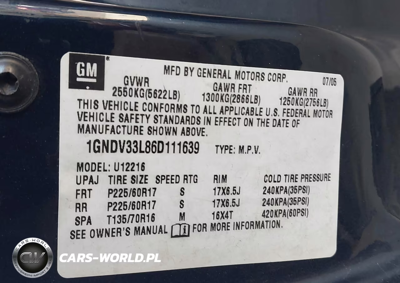 2006 Chevrolet Uplander Lt W-2Lt VIN:1GNDV33L86D111639 - 9