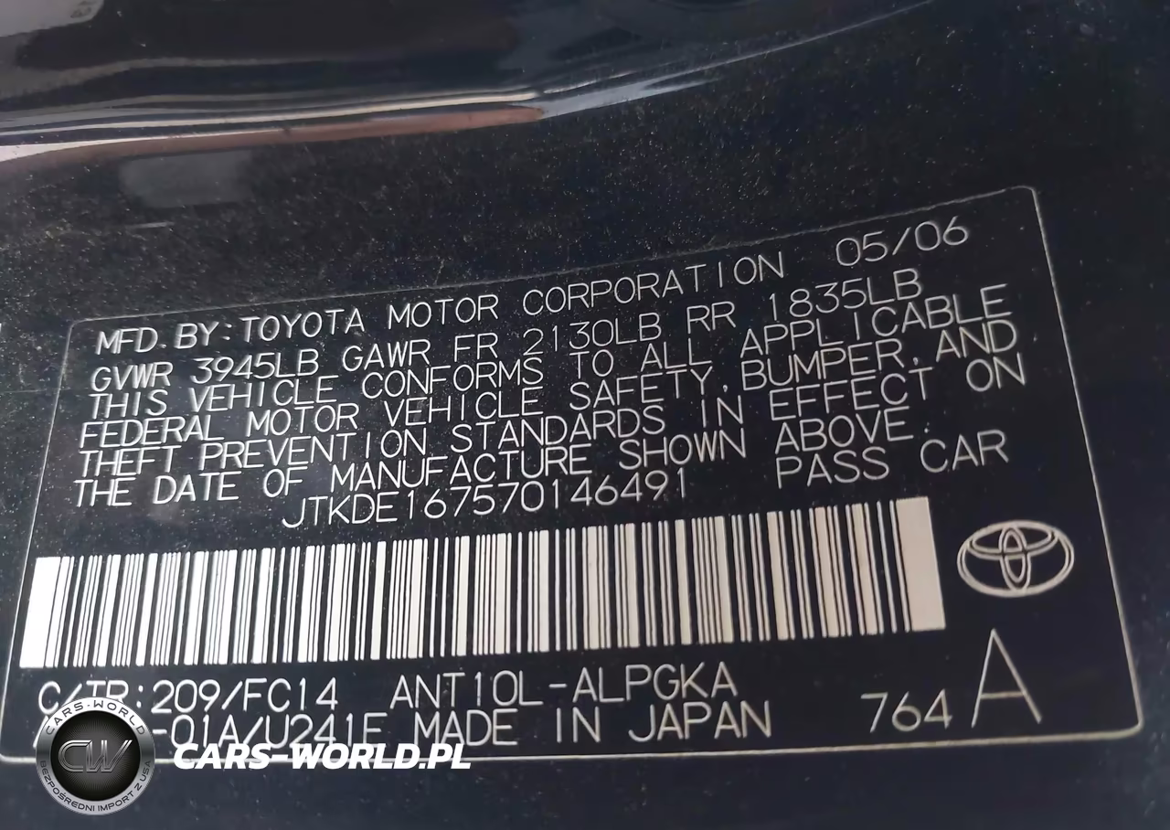 2007 Scion Tc VIN:JTKDE167570146491 - 9