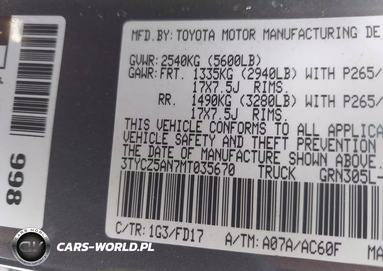 2021 Toyota Tacoma Trd Sport VIN:3TYCZ5AN7MT035670 - 9