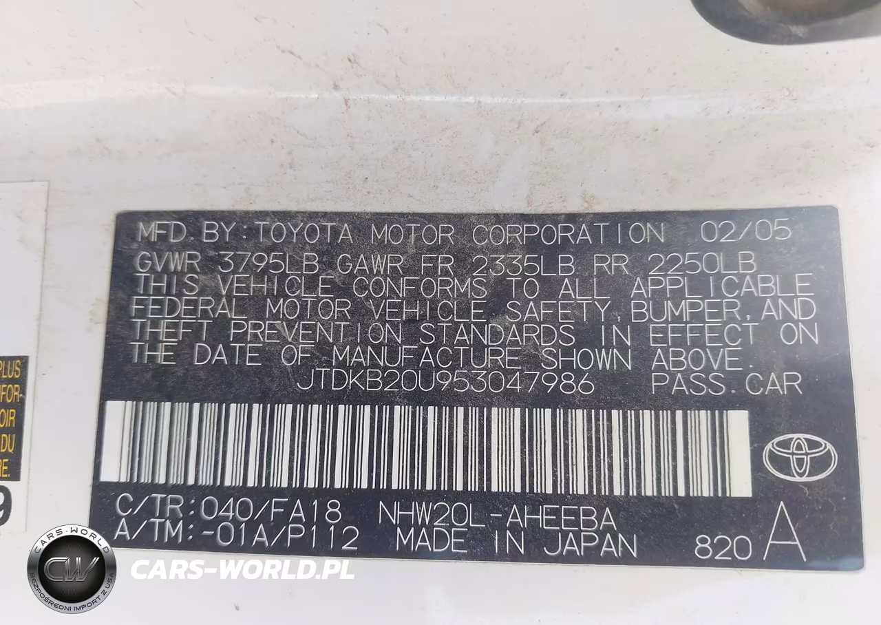 2005 Toyota Prius VIN:JTDKB20U953047986 - 9