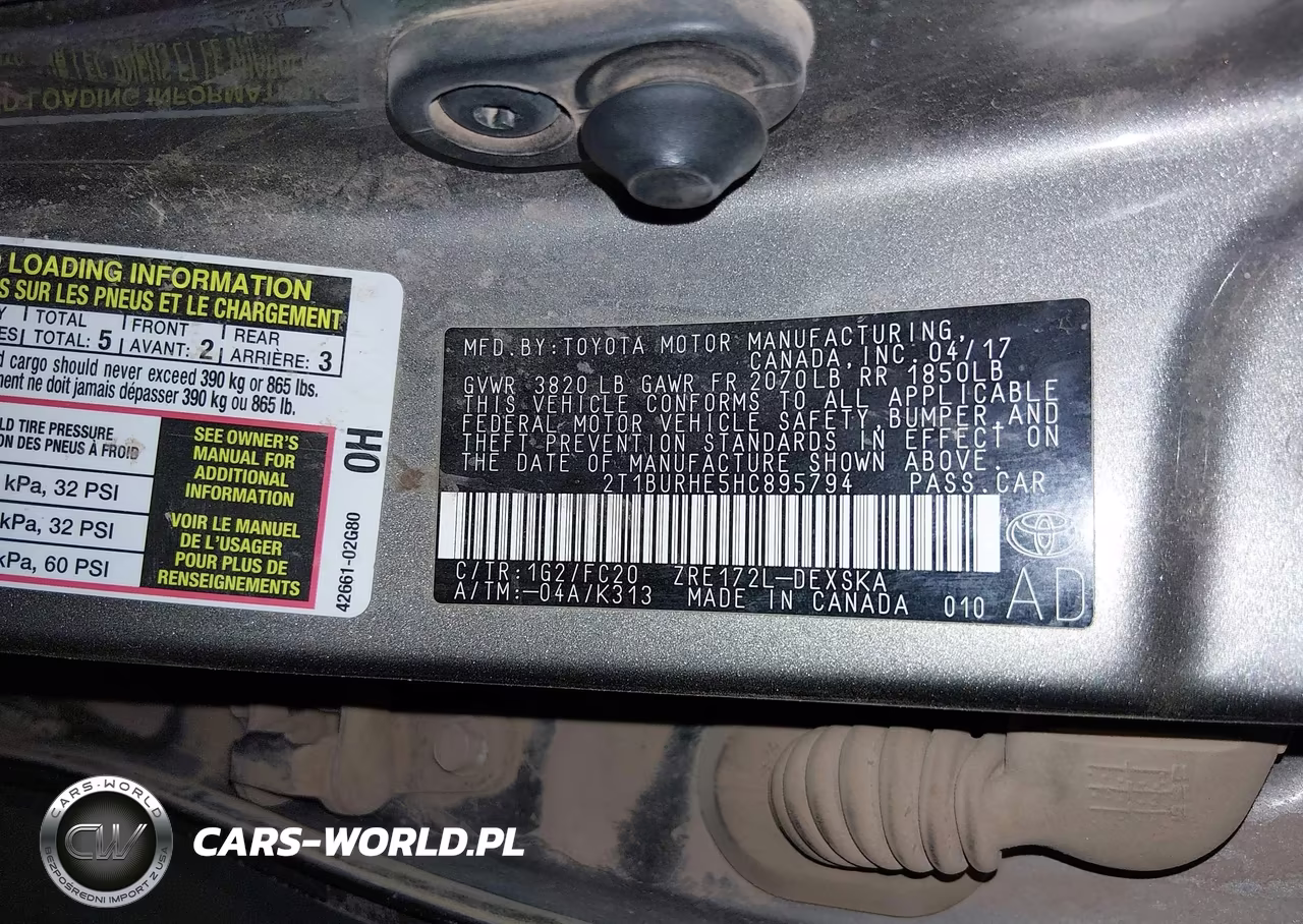 2017 Toyota Corolla Se VIN:2T1BURHE5HC895794 - 9