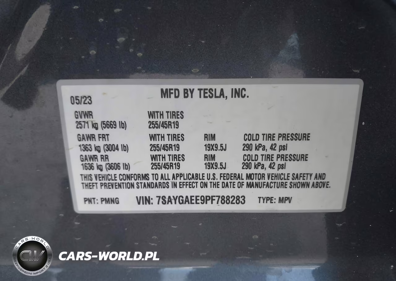 2023 Tesla Model Y Awd-Long Range Dual Motor All-Wheel Drive VIN:7SAYGAEE9PF788283 - 9