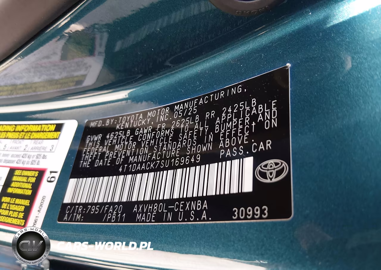 2025 Toyota Camry Le VIN:4T1DAACK7SU169649 - 9