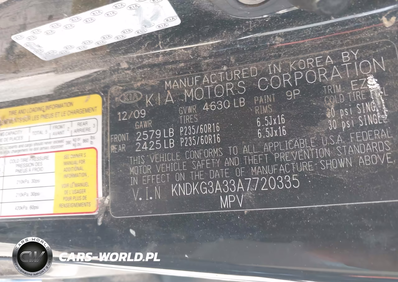 2010 Kia Sportage Lx V6 VIN:KNDKG3A33A7720335 - 9