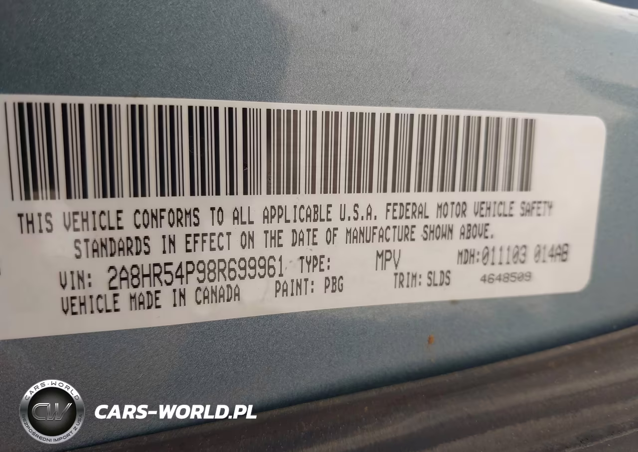 2008 Chrysler Town & Country Touring VIN:2A8HR54P98R699961 - 9