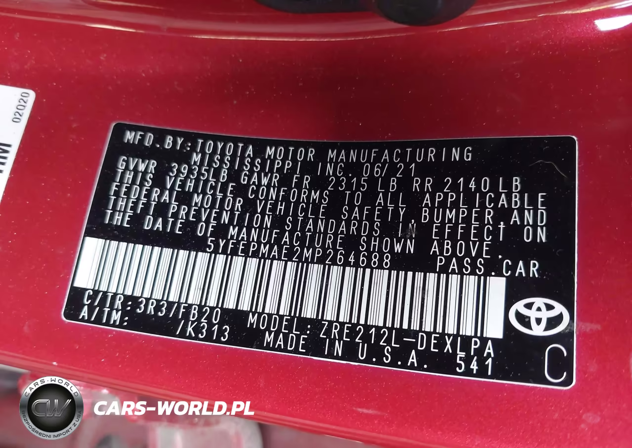 2021 Toyota Corolla Le VIN:5YFEPMAE2MP264688 - 9