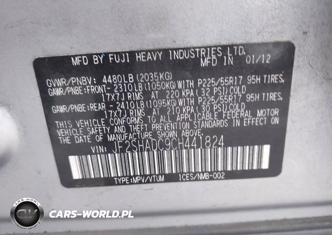 2012 Subaru Forester 2.5X Premium VIN:JF2SHADC9CH441824 - 9