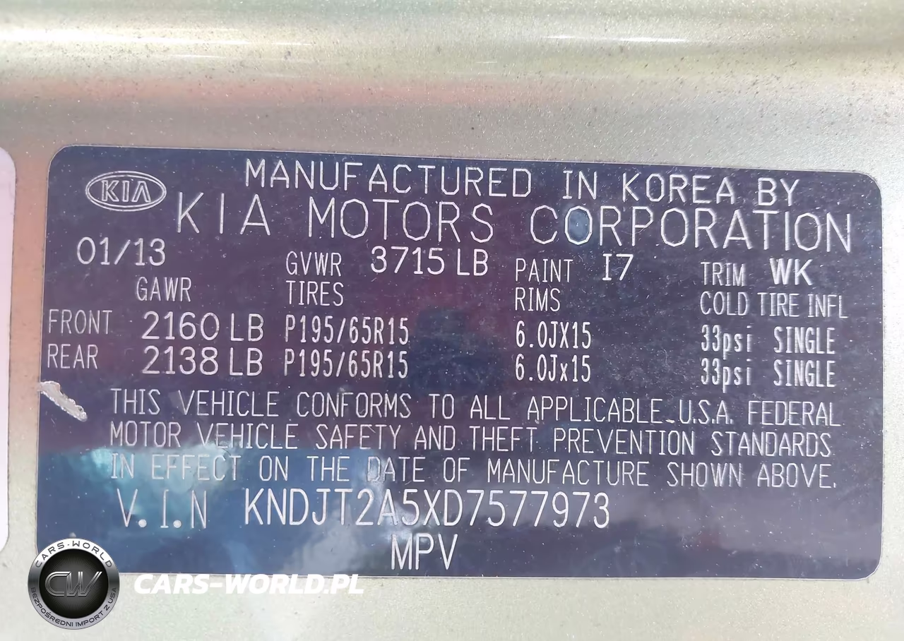 2013 Kia Soul VIN:KNDJT2A5XD7577973 - 9