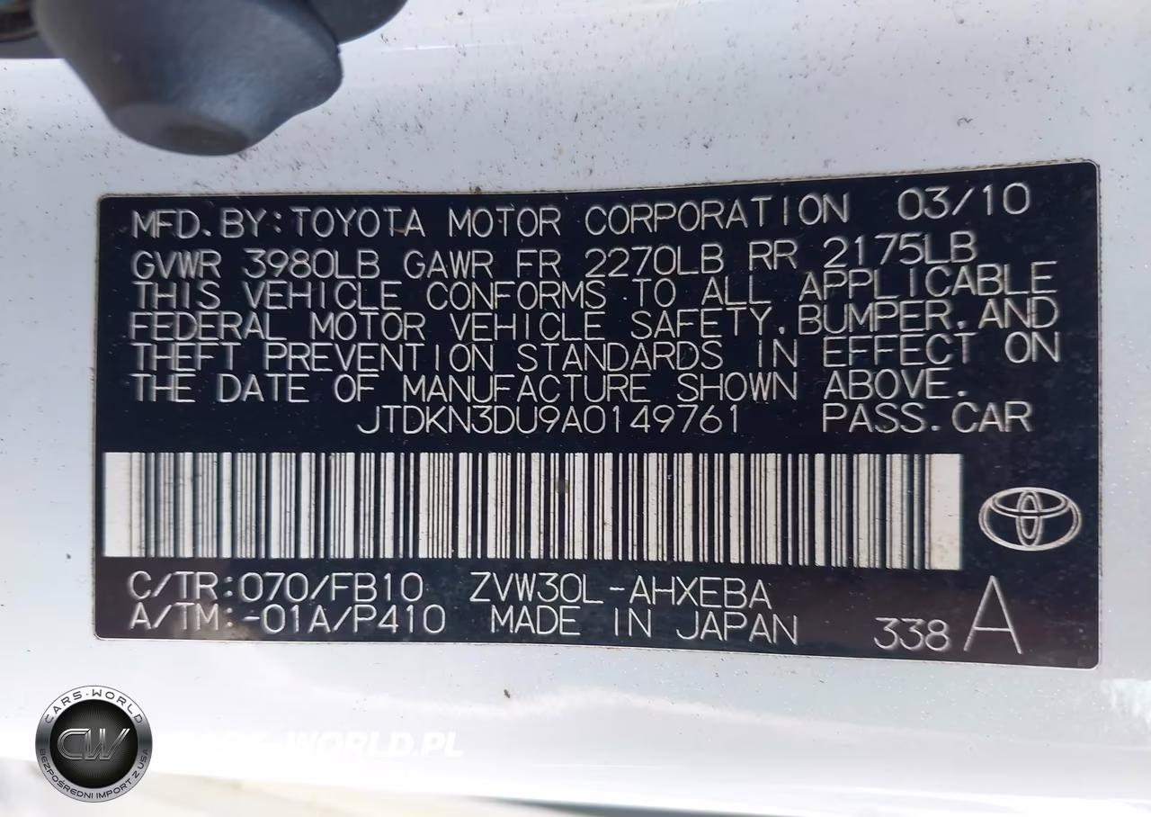 2010 Toyota Prius I-Ii-Iii-Iv-V VIN:JTDKN3DU9A0149761 - 9
