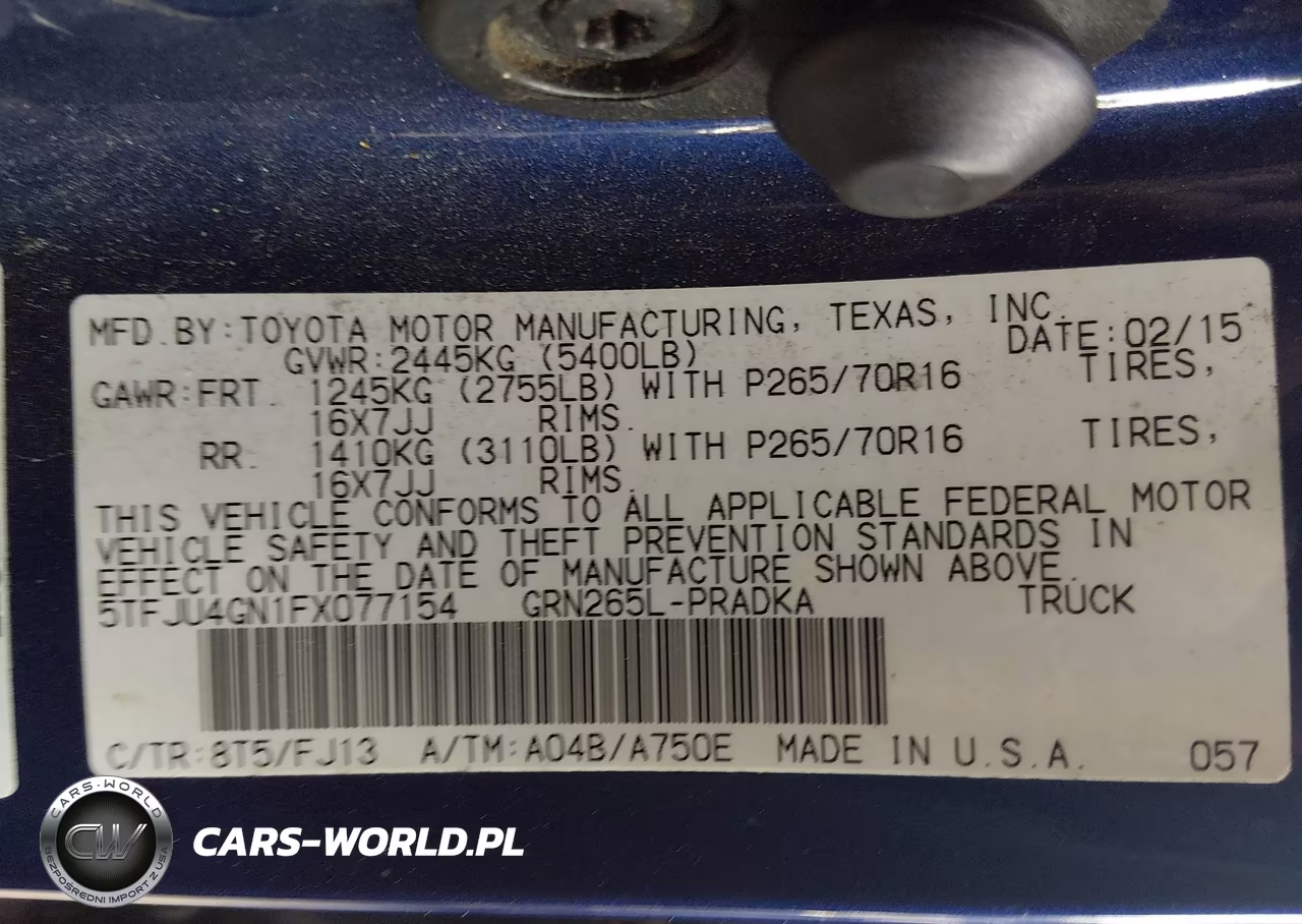 2015 Toyota Tacoma Prerunner V6 VIN:5TFJU4GN1FX077154 - 9