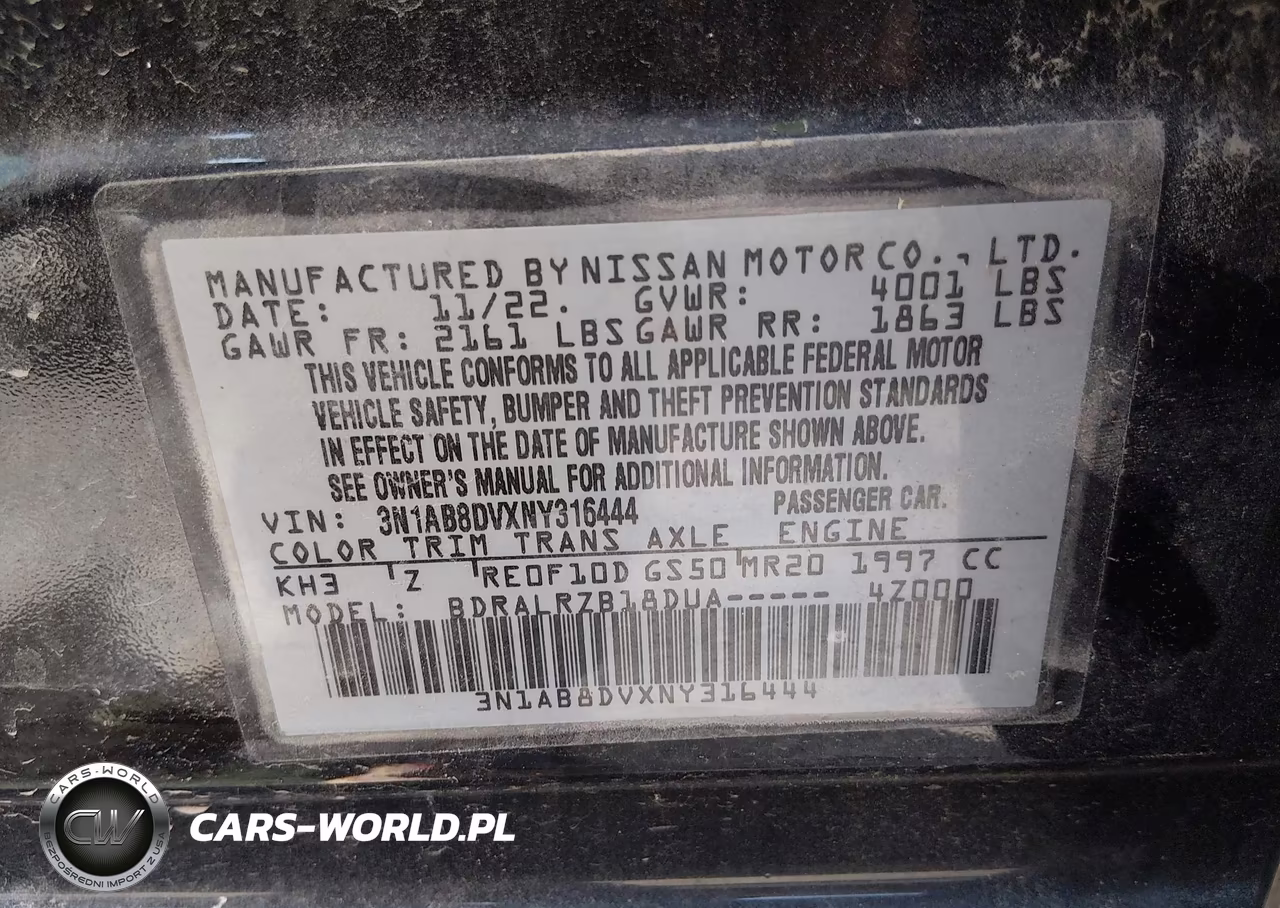 2022 Nissan Sentra Sr Xtronic Cvt VIN:3N1AB8DVXNY316444 - 9