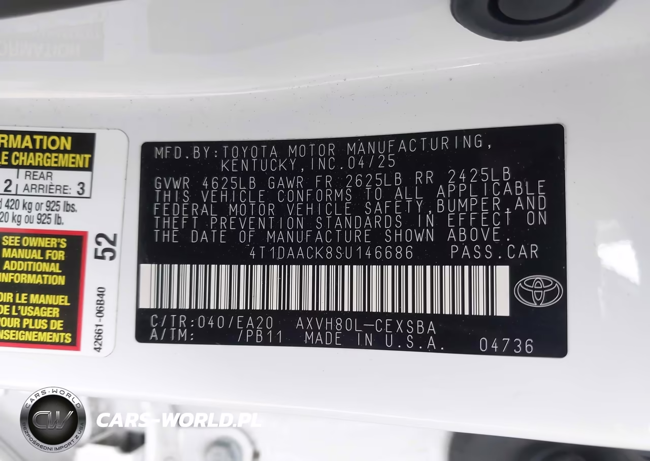 2025 Toyota Camry Se VIN:4T1DAACK8SU146686 - 9