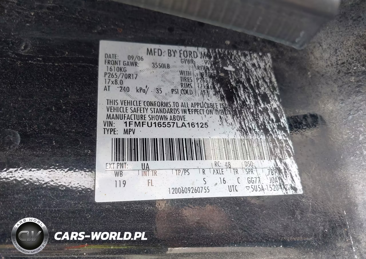 2007 Ford Expedition Xlt VIN:1FMFU16557LA16125 - 9