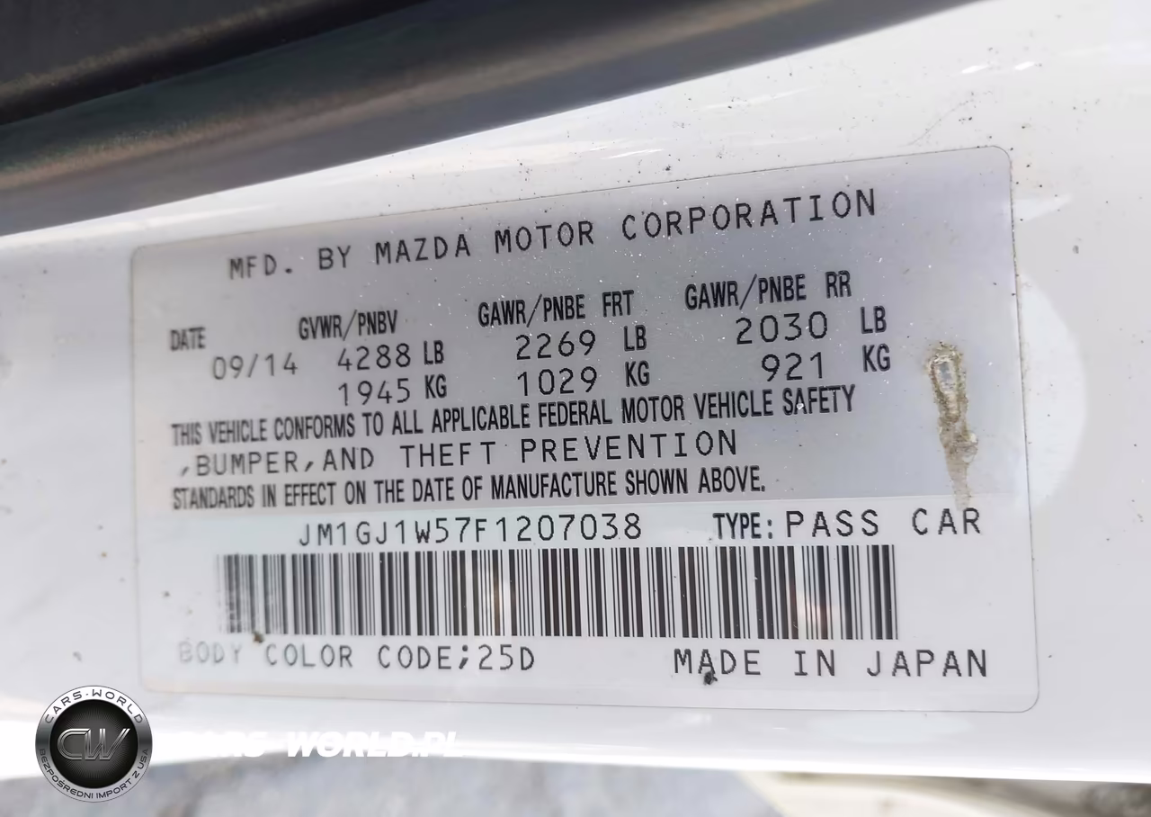 2015 Mazda Mazda6 I Grand Touring VIN:JM1GJ1W57F1207038 - 9
