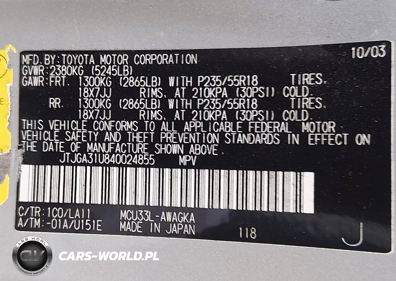 2004 Lexus Rx 330 VIN:JTJGA31U840024855 - 9