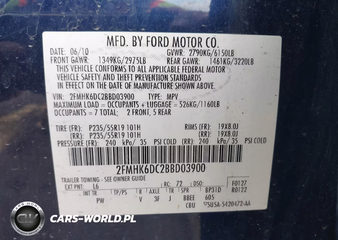 2011 Ford Flex Limited-Titanium VIN:2FMHK6DC2BBD03900 - 9