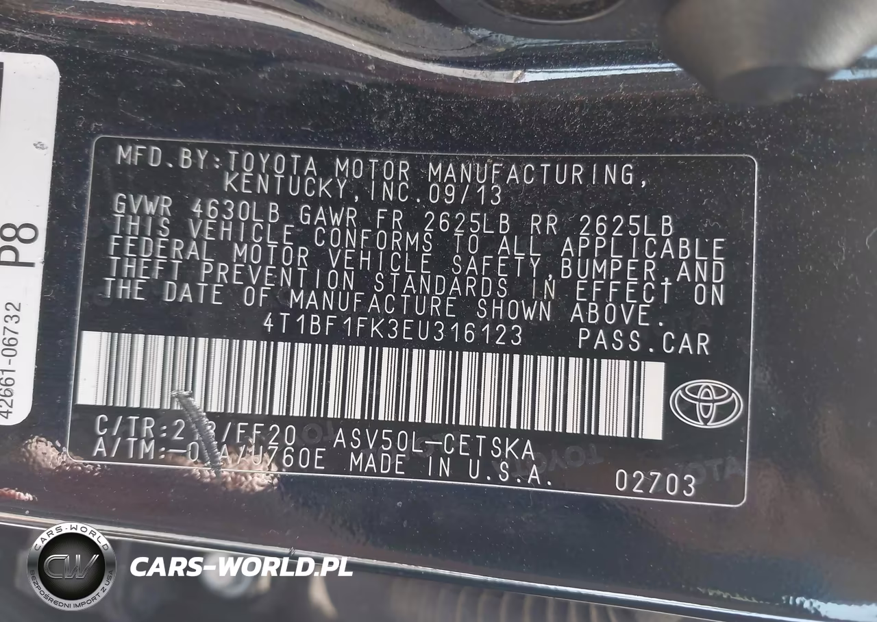 2014 Toyota Camry Se Sport VIN:4T1BF1FK3EU316123 - 9