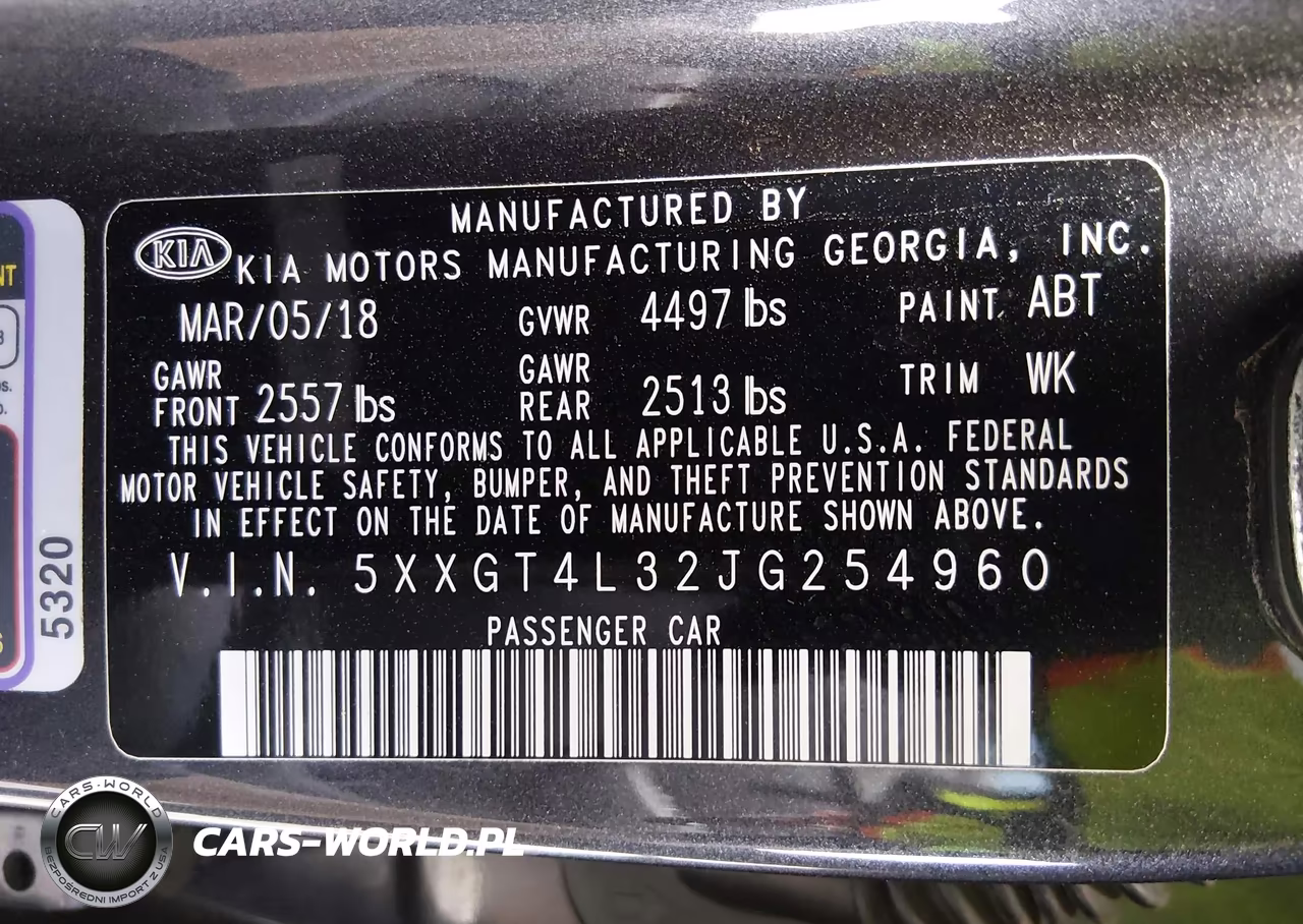 2018 Kia Optima S VIN:5XXGT4L32JG254960 - 9