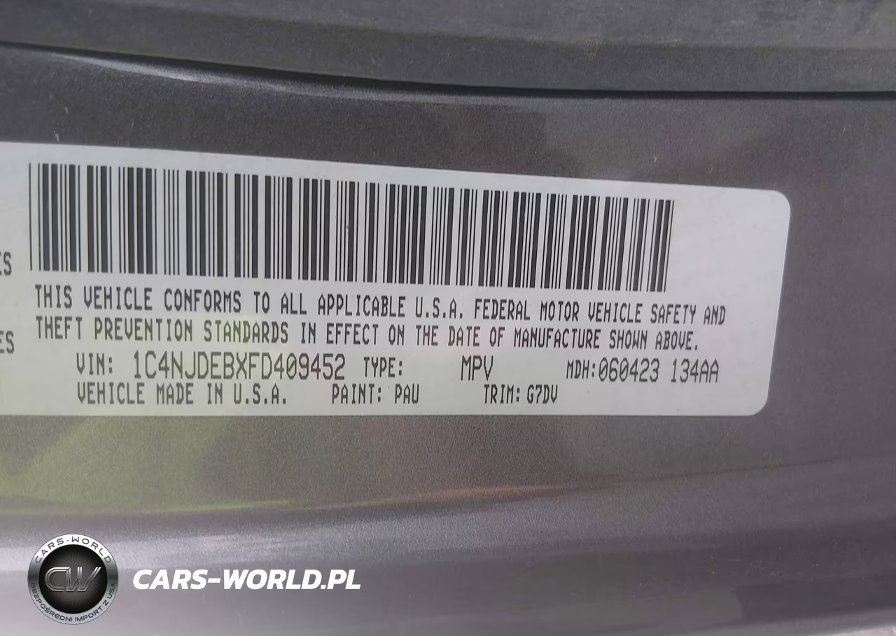 2015 Jeep Compass Latitude VIN:1C4NJDEBXFD409452 - 9