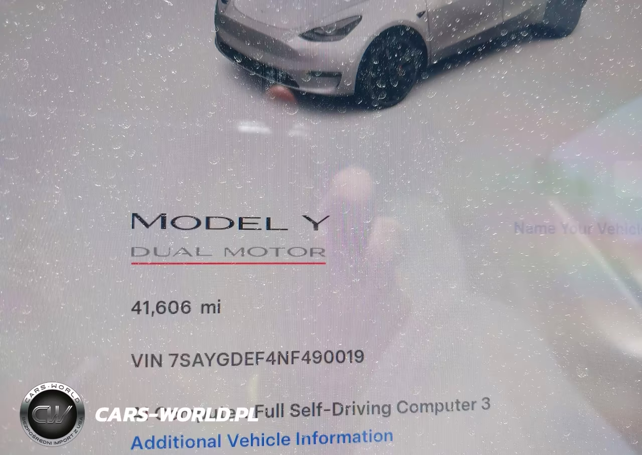 2022 Tesla Model Y Performance Dual Motor All-Wheel Drive VIN:7SAYGDEF4NF490019 - 7
