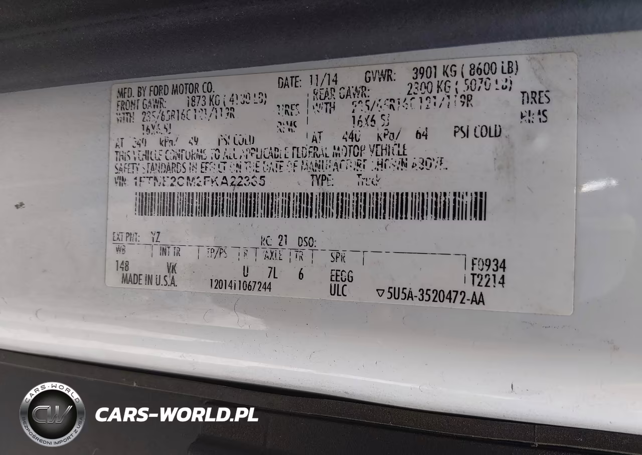 2015 Ford Transit-150 VIN:1FTNE2CM2FKA22385 - 9
