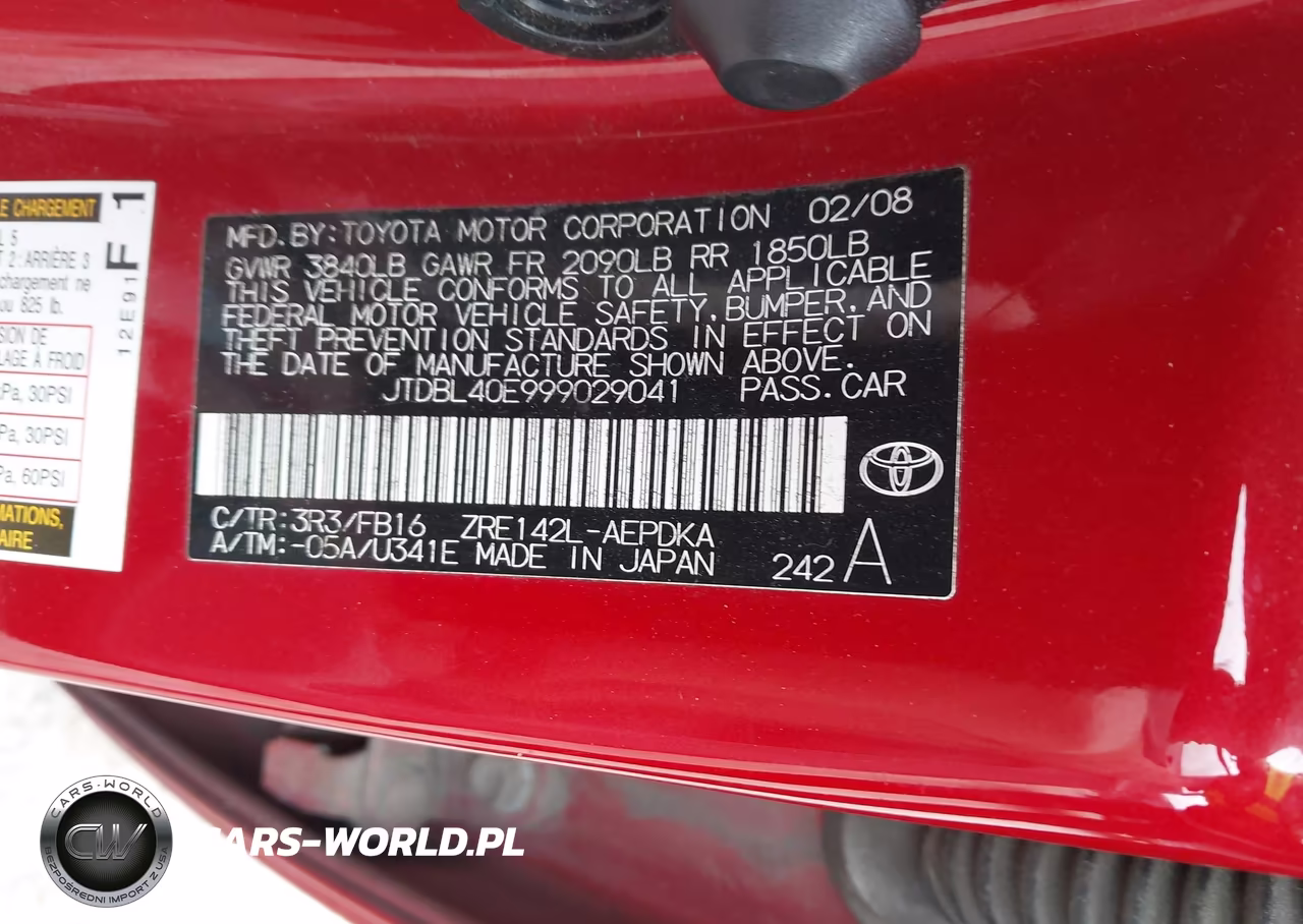 2009 Toyota Corolla Le VIN:JTDBL40E999029041 - 9