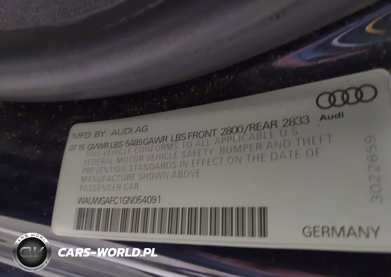 2016 Audi A7 3.0 Premium Plus VIN:WAUWGAFC1GN054091 - 9