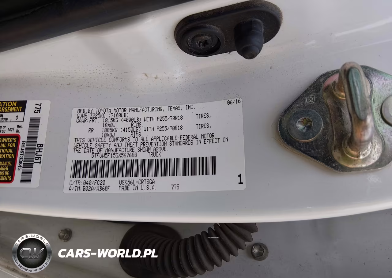 2016 Toyota Tundra Sr5 5.7L V8 VIN:5TFUW5F15GX567688 - 9