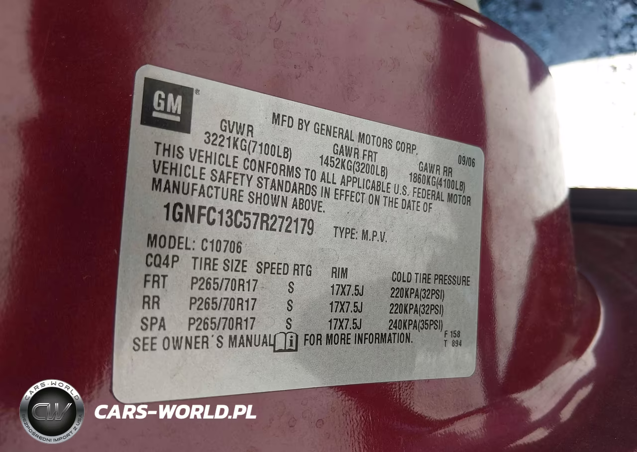 2007 Chevrolet Tahoe Ls VIN:1GNFC13C57R272179 - 9