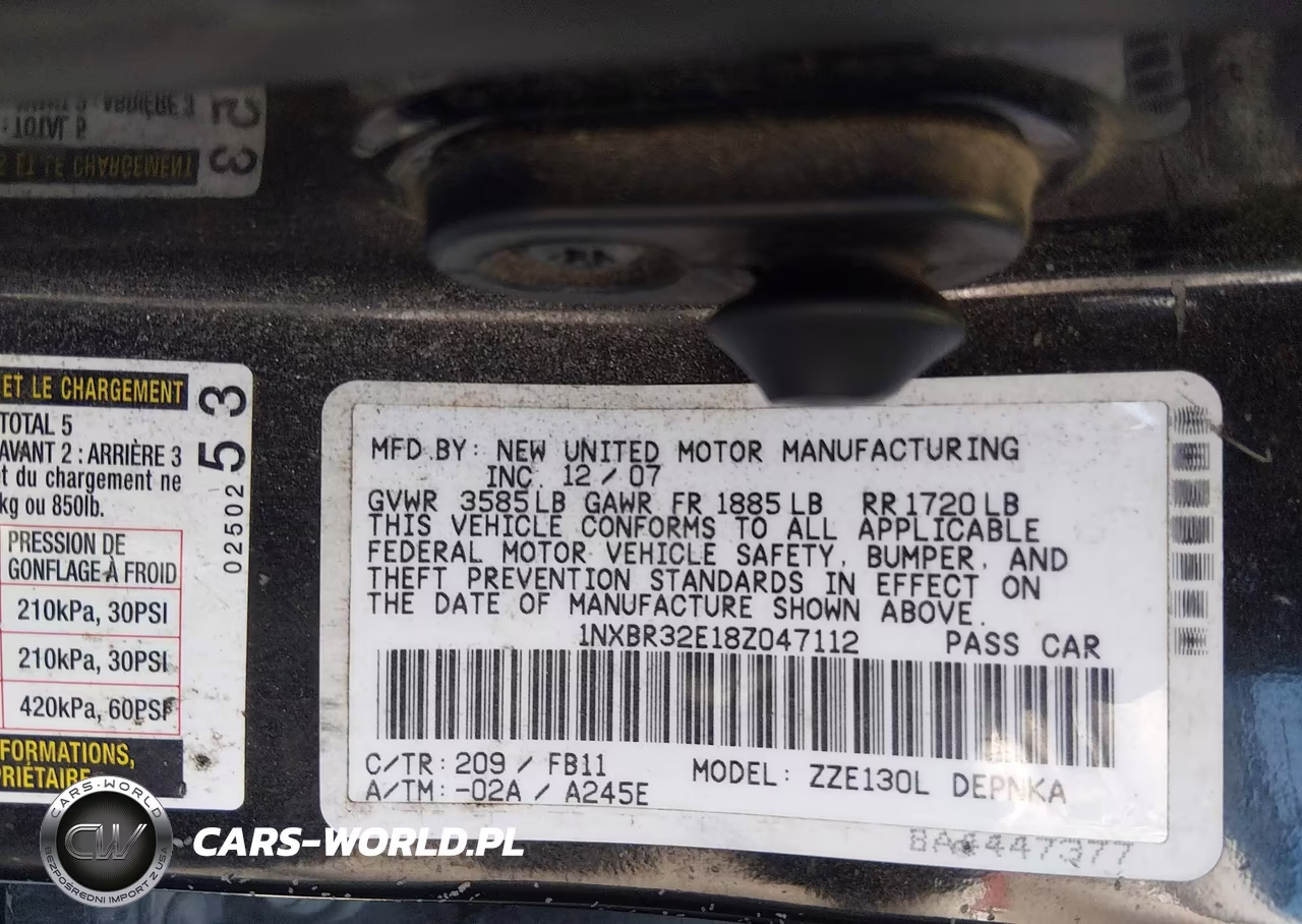 2008 Toyota Corolla Le VIN:1NXBR32E18Z047112 - 9