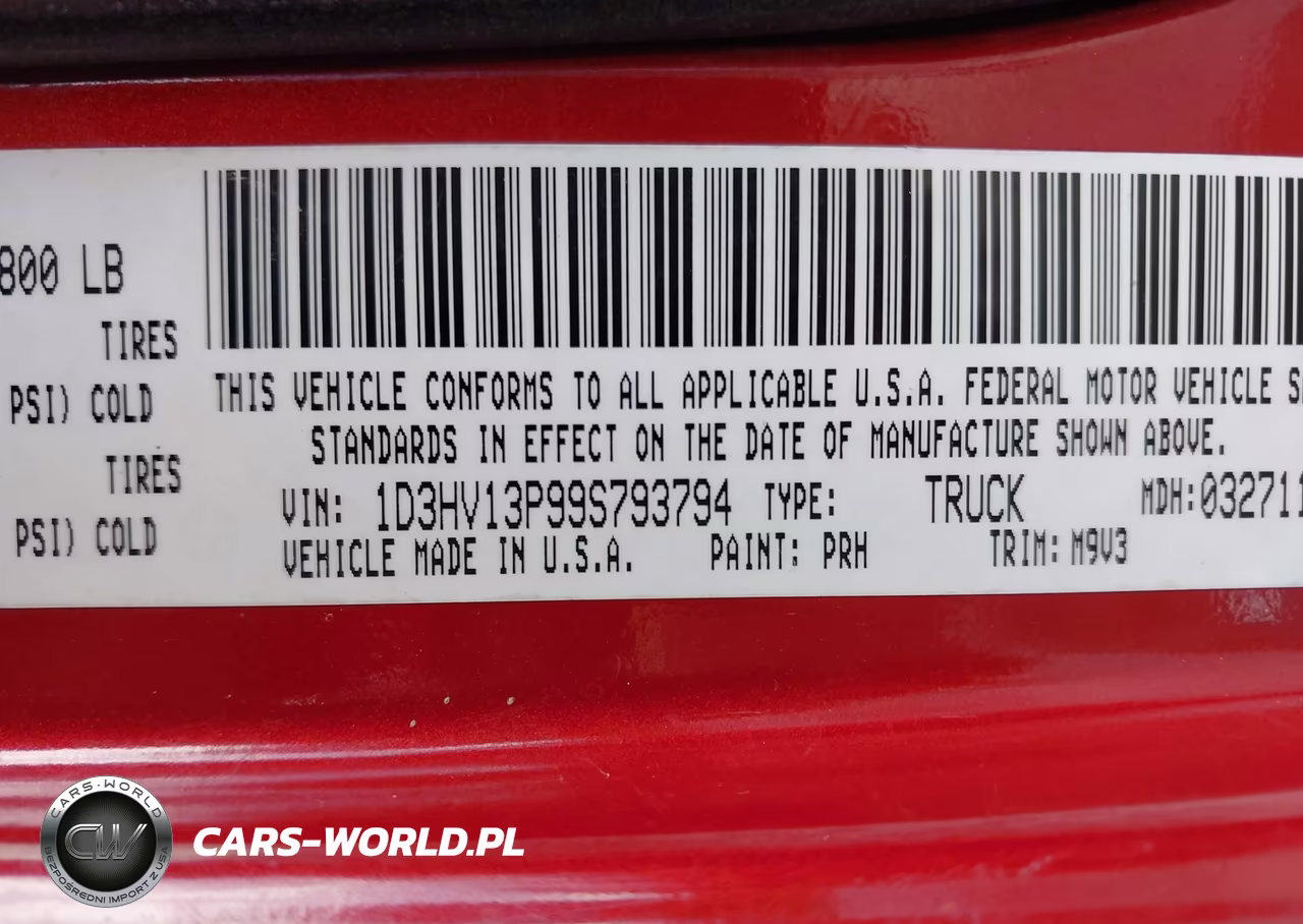 2009 Dodge Ram 1500 Slt-Sport-Trx VIN:1D3HV13P99S793794 - 9