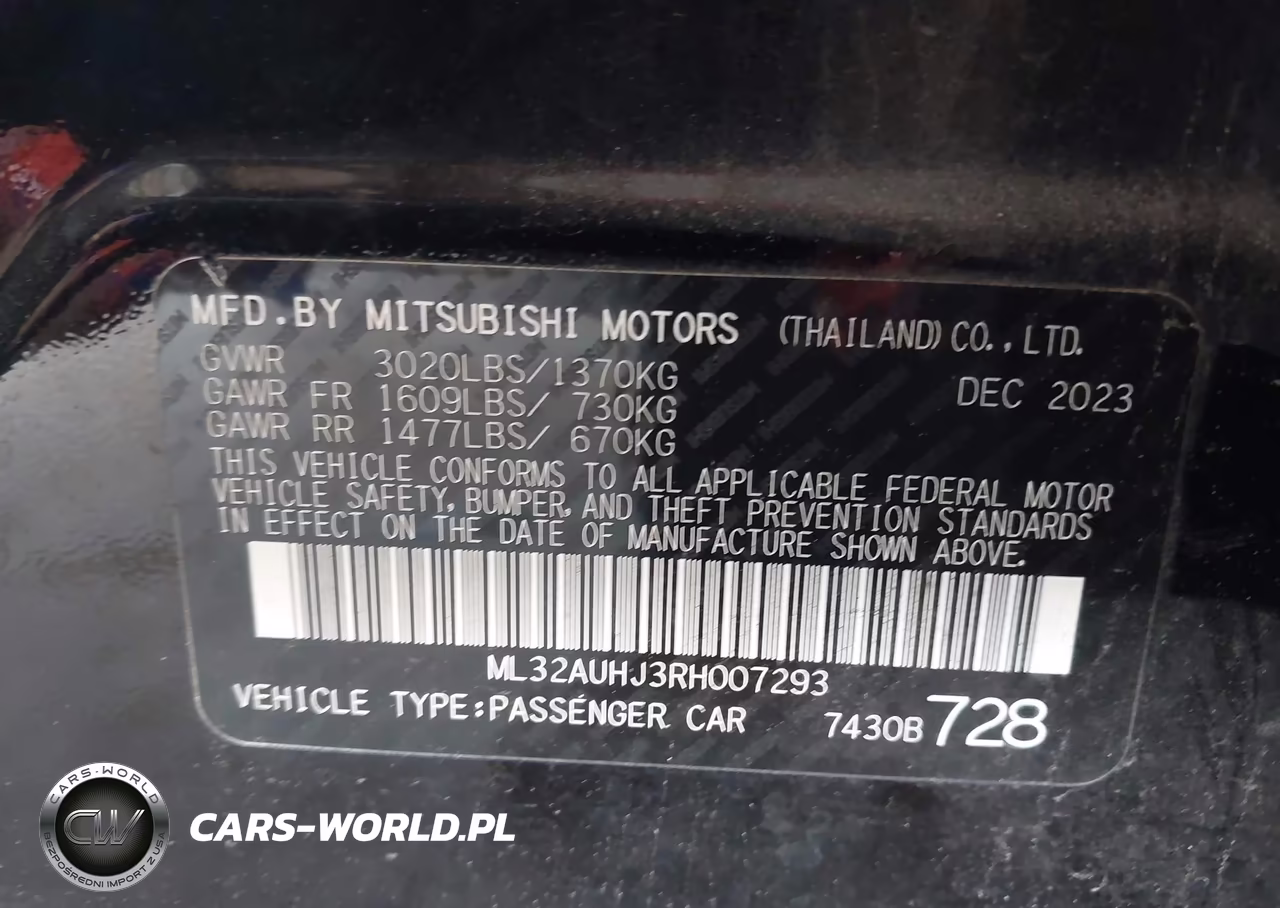 2024 Mitsubishi Mirage Es-Le VIN:ML32AUHJ3RH007293 - 9