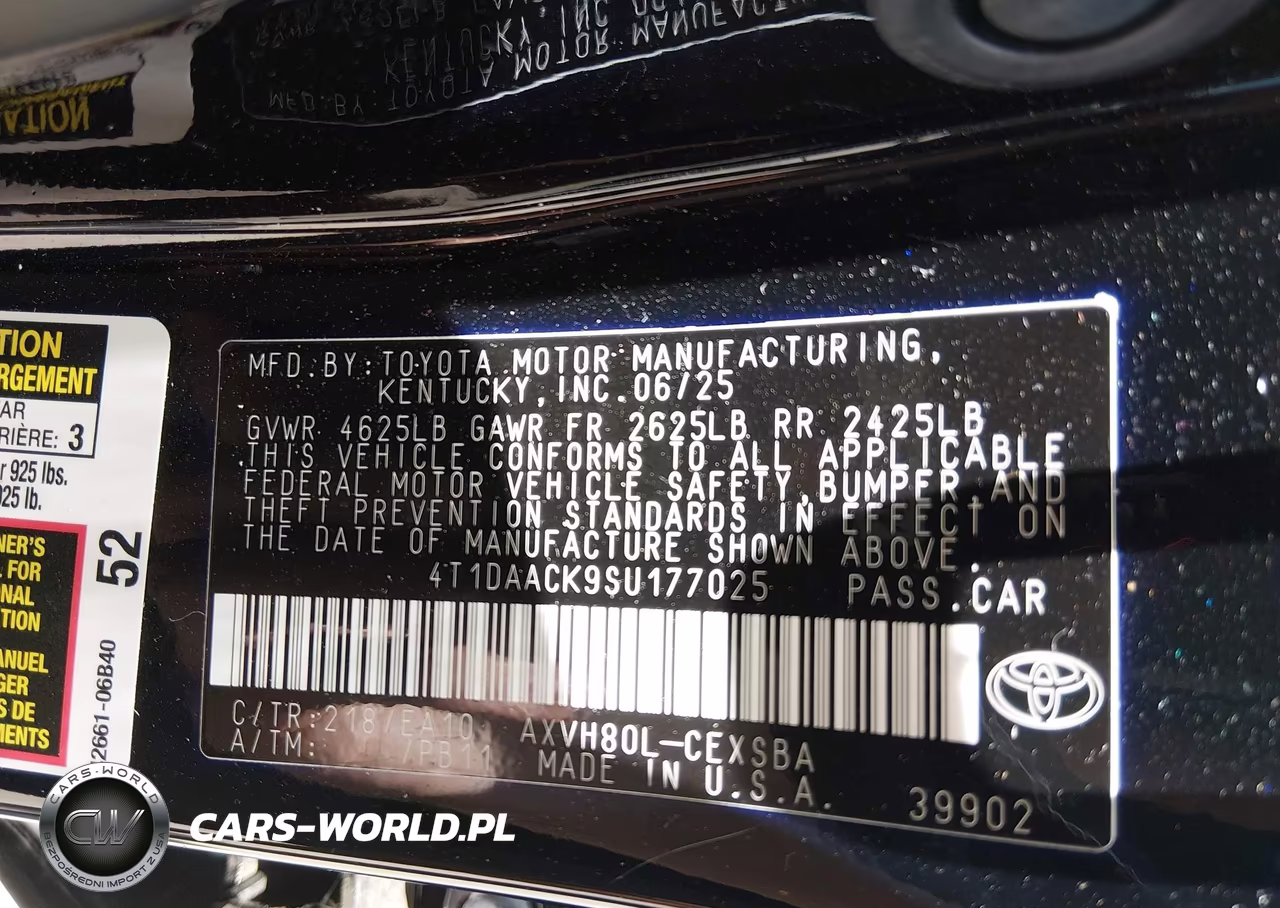 2025 Toyota Camry Se VIN:4T1DAACK9SU177025 - 9