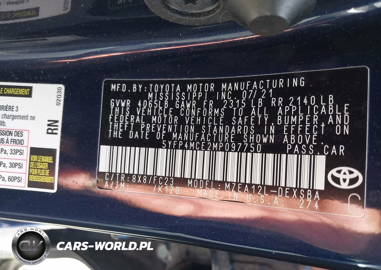 2021 Toyota Corolla Se VIN:5YFP4MCE2MP097750 - 9