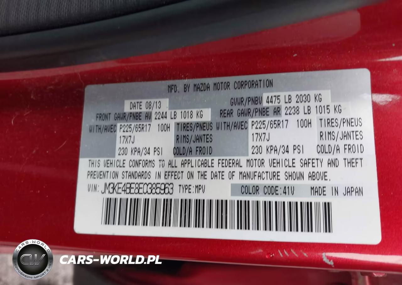 2014 Mazda Cx-5 Sport VIN:JM3KE4BE8E0385963 - 9
