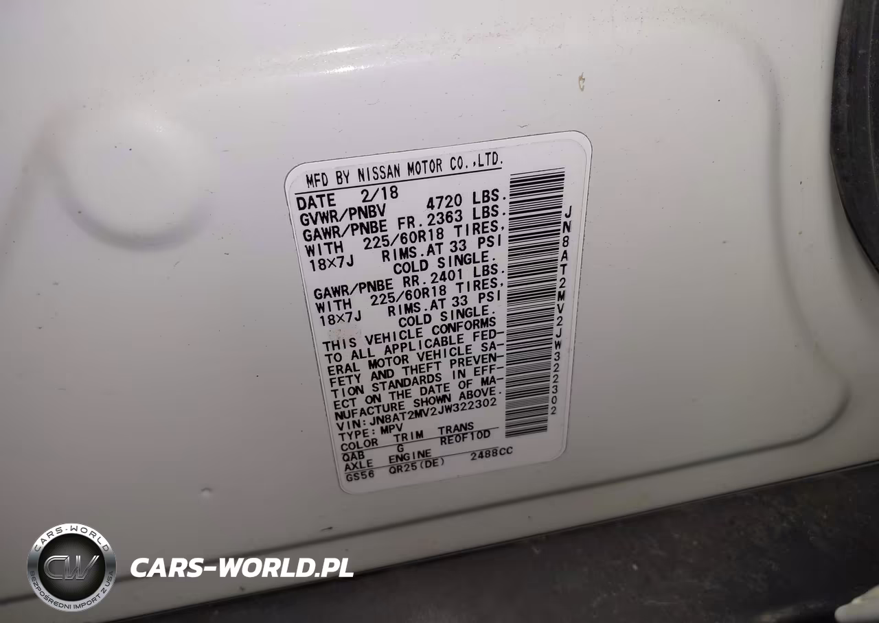 2018 Nissan Rogue Sl VIN:JN8AT2MV2JW322302 - 9