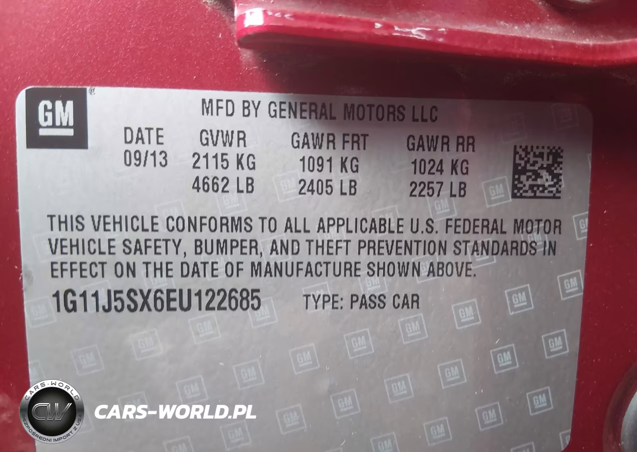 2014 Chevrolet Malibu 2Lz VIN:1G11J5SX6EU122685 - 9